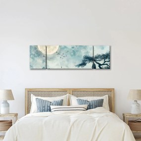 Obraz - Malowanie księżyca w pełni (170x50 cm)