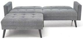 Sofa rozkładana CORNELIUS szara HALMAR
