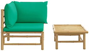 Elegancki zestaw ogrodowy z bambusa - Melbor 3X