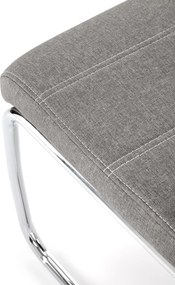 Tapicerowane krzesło do jadalni na płozach K349