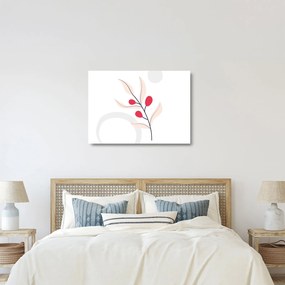 Obraz na szkle - Różowa abstrakcja kwiatowa N⁰3 (70x50 cm)