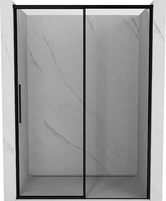 Mexen Rox drzwi prysznicowe rozsuwane prawe 155 cm, czarna ramka, czarne - 8C2-155-000-70-70-P