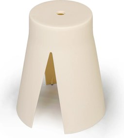 Plastikowy stołek RIKO, beżowy