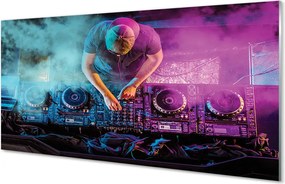 Szklany Panel Konsola DJ-a w Blasku Świateł