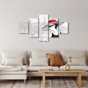 Obraz  - Dama w mieście (125x70 cm)
