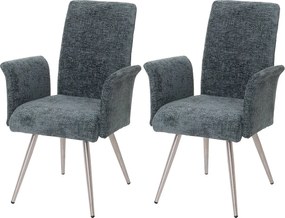 Krzesło do jadalni MCW-G55 (zestaw 2 sztuk),  niebiesko-zielony