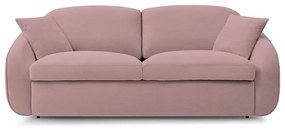 Jasnoróżowa rozkładana sofa 235 cm Cezanne – Bobochic Paris