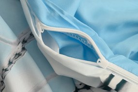 PrzytulneMieszkanie.pl PrzytulneMieszkanie.pl 3D Bawełniana pościel FOOTBALL ZONE, niebieski Rozmiar pościeli: 70 x 90 cm | 140 x 200 cm