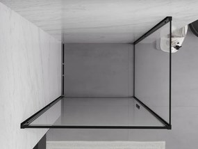 Mexen Exo-B kabina prysznicowa uchylna 100 x 90 cm, transparent, czarna - 817-100-090-70-00