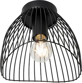 Designerska lampa sufitowa czarna 20cm - Pua