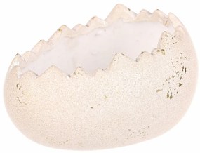 Ceramiczny pojemnik na kwiaty Muszla pozioma, 17 x13 x 9 cm