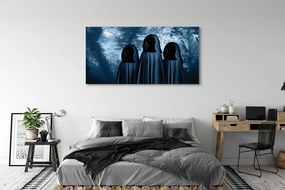 Obraz drukowany na płótnie Las ze Strasznymi Postaciami