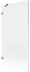 Mexen Lunar parawan nawannowy 1-skrzydłowy 90 x 150 cm, transparent, miedź szczotkowana - 897-090-000-65-00
