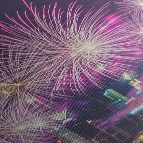 Obraz fajerwerków (170x50 cm)