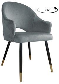 Krzesło obrotowe Velvet podstawa czarno-złota MG17