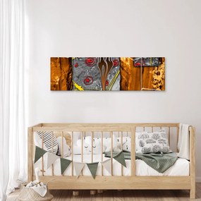 Obraz starożytnego obrazu (170x50 cm)