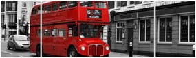 Obraz - Londyn z autobusem (170x50 cm)
