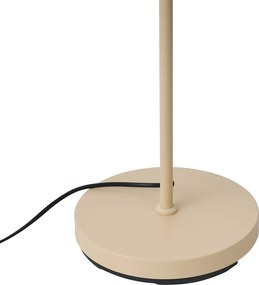 Lampa podłogowa Art Deco beżowa z białymi piórami - Peahen