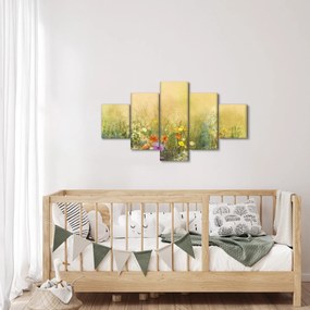 Obraz - Malowana łąka (125x70 cm)