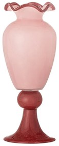 Różowy szklany wazon (wysokość 34 cm) Frills – Bloomingville