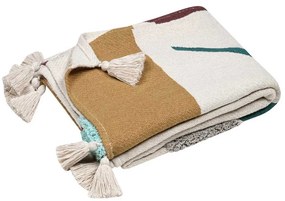 Kolorowa narzuta bawełniana 125 x 150 cm