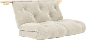Kremowa sztruksowa rozkładana sofa 135 cm Hooked – Karup Design