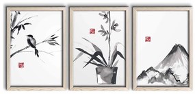 Obrazy zestaw 3 szt. 38x53 cm – Wallity