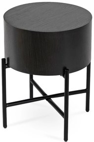 Stolik Kawowy CEVES 39,5 cm Czarny Nowoczesny Loft