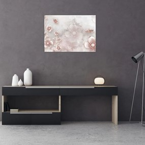Obraz - Różowe kwiaty (70x50 cm)