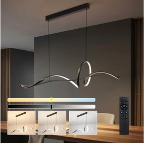 Brilagi - LED ściemnialna lampa wisząca na linkach SIGNATURE LED/55W/230V 120x23 cm czarna + pilot