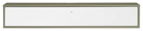 Biała/w kolorze khaki szafka pod TV 133x22x32,5 cm Mistral – Hammel Furniture