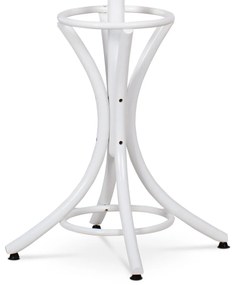 Drewniany masywny wieszak biały mat, 186 cm