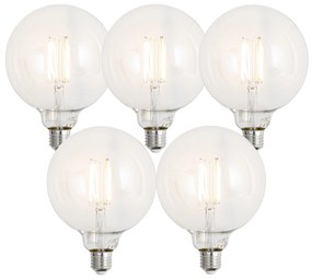 Zestaw 5 Inteligentne ściemnialne żarówki LED E27 G125 przezroczyste 7W 806lm 2700-6500K