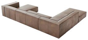 Jasnobrązowy skórzany narożnik (lewostronny) Madame – Windsor &amp; Co Sofas