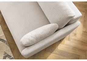 Beżowa sztruksowa rozkładana sofa 211 cm Marcel – Bobochic Paris