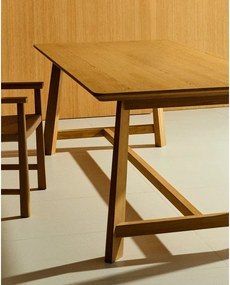 Stół z blatem w dekorze dębu 100x220 cm Idun – Kave Home