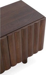 Brązowa szafka pod TV z litego drewna mango 160x55x40 cm Tamira – MOME