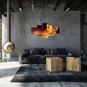 Obraz - Złota Królowa (125x70 cm)