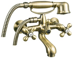 FERRO - Zestaw wannowy z baterią ANTICA, brąz