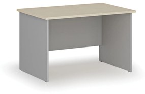 Biurko proste PRIMO GRAY, 1200 x 800 mm, szary/brzoza