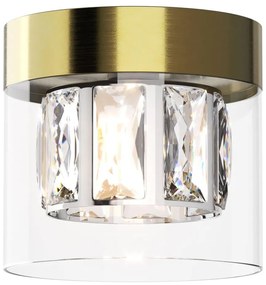Zuma Line C0389-01A-0FD2 - Lampa sufitowa GEM 1xG9/28W/230V mosiądz