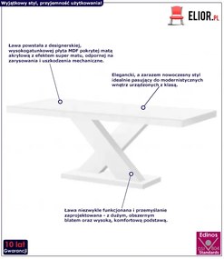 Komfortowa ława biało - czarna - Starki 2X