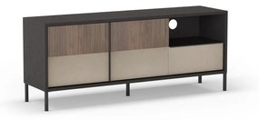 Antracytowo-jasnobrązowa szafka pod TV 156x57 cm Amalia – Marckeric