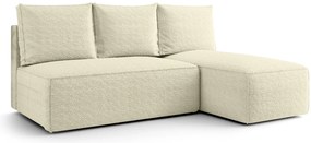 Kremowy nowoczesny narożnik z funkcją spania N8-D67