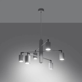 Żyrandol LEMMI 6 biały SOLLUX  LIGHTING