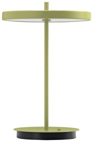 Zielona metalowa lampa stołowa LED z metalowym kloszem (wysokość 31 cm) Asteria Move – UMAGE