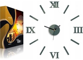 Zegar ścienny naklejany duży nowoczesny akrylowy na ścianę do salonu loft