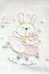 Podarunkowy zestaw ręczników dla dzieci BUNNY, 2 szt Różowy