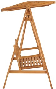 Huśtawka ogrodowa z ciemnoszarą poduszką -Zavo