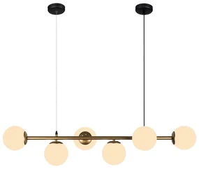 Lampa wisząca w kolorze złota Squid Lighting Owl, wys. 120 cm